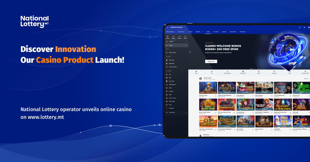 National Lottery launches online Casino