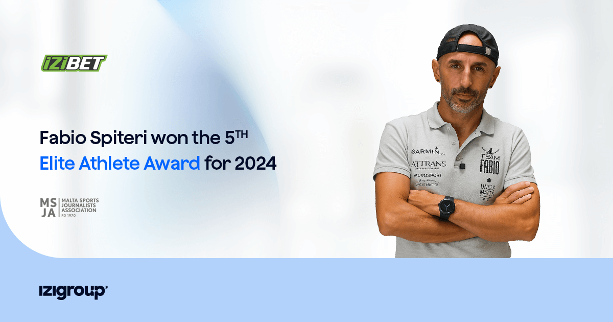 Read aboutFabio Spiteri wins the fifth IZIBET Elite Athlete Award for 2024on IZIGROUP